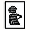 Inspirational Typography Art - Luke 1:45 "Blessed" Canvas Print
