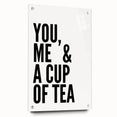 Modern Typography Wall Art - "You, Me & a Cup of Tea" Print