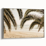 Landscape art painting on framed canvas depicting a summer scene with vibrant colors, ideal for living room decor.