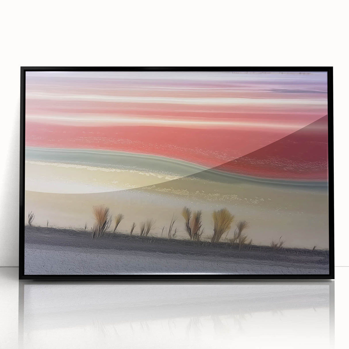 Abstract Office Wall Art – Multicolor Landscape Canvas Print
