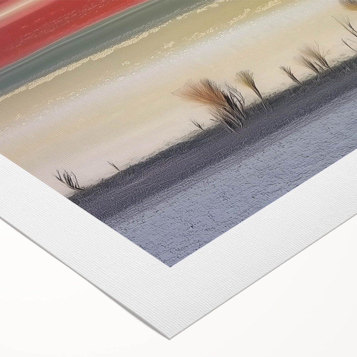 Abstract Office Wall Art – Multicolor Landscape Canvas Print