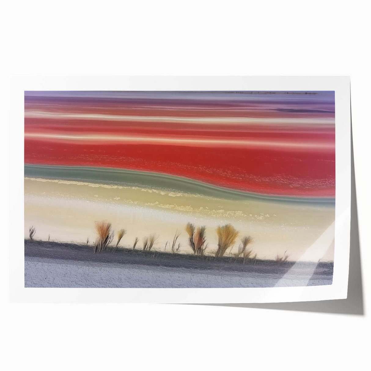Abstract Office Wall Art – Multicolor Landscape Canvas Print