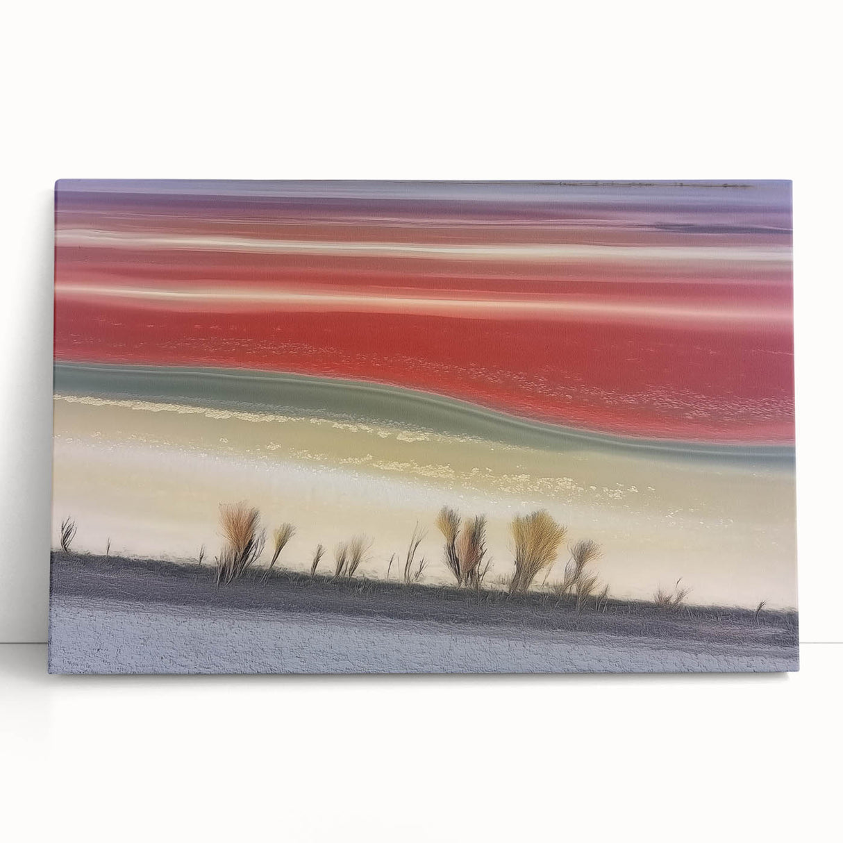 Abstract Office Wall Art – Multicolor Landscape Canvas Print