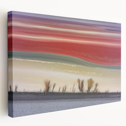 Abstract Office Wall Art – Multicolor Landscape Canvas Print