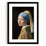 Girl with a Pearl Earring - Classic Baroque Portrait Wall Art Print