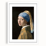 Girl with a Pearl Earring - Classic Baroque Portrait Wall Art Print