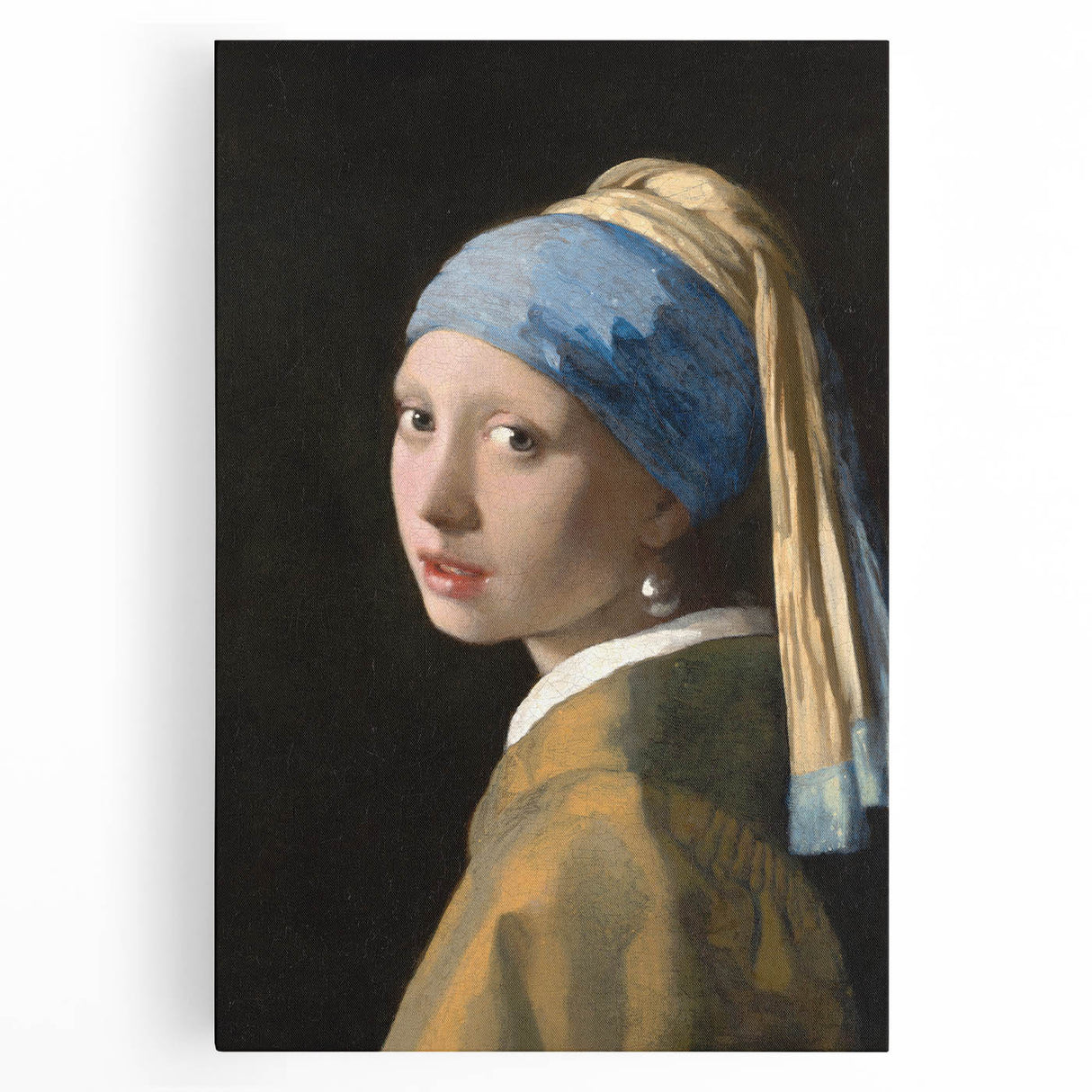 Girl with a Pearl Earring - Classic Baroque Portrait Wall Art Print