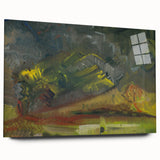 Expressionist Art: Evening Landscape by Weisz-Kubínčan Canvas Print
