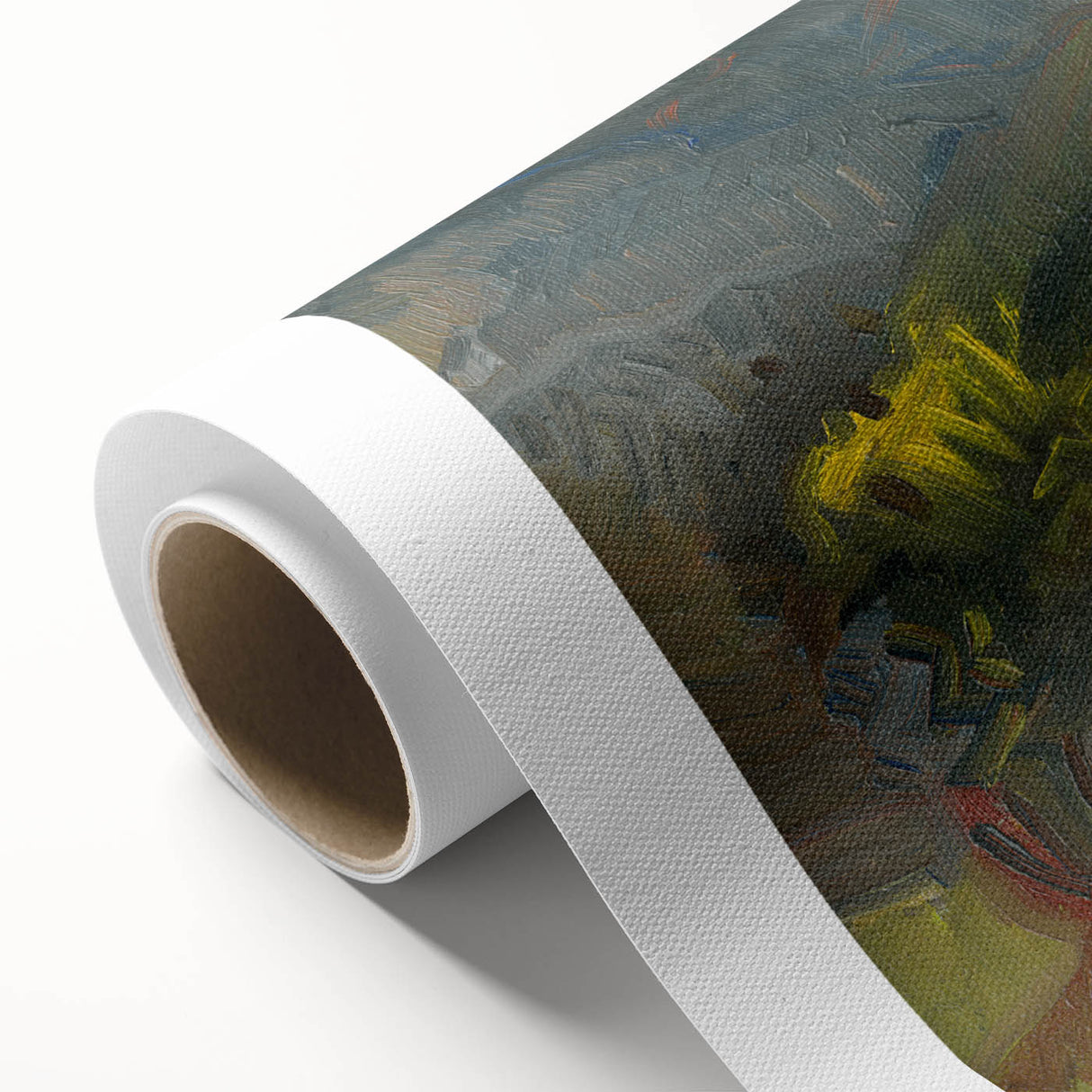 Expressionist Art: Evening Landscape by Weisz-Kubínčan Canvas Print