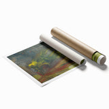 Expressionist Art: Evening Landscape by Weisz-Kubínčan Canvas Print