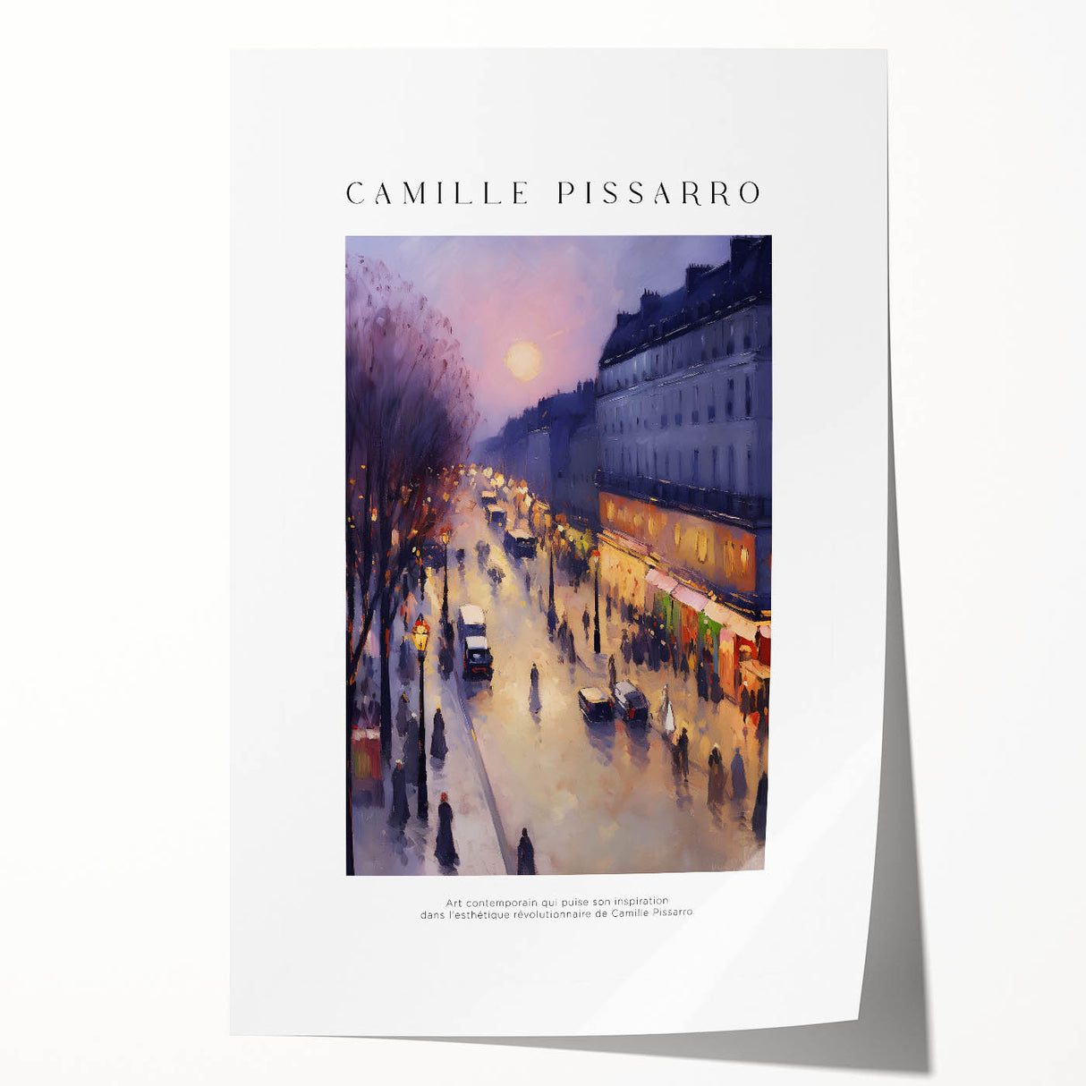 Rolled print of floral art in pastel shades, ideal for art wall dining room or classy bathroom.