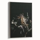 Vintage poster-style landscape art painting on framed canvas.