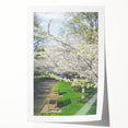 Extra large rolled print featuring spring-themed floral art in pastel shades, ideal for dining room or bathroom wall decor.