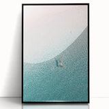 Large abstract wall art featuring mid-century modernist design in vibrant oranges and yellows on a black acrylic framed…