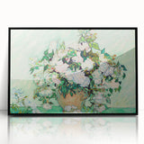 Large abstract wall art featuring swirling blue and yellow tones on a black acrylic frame.