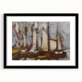 Modern Wall Art: Sailing Vessels in Abstract Nautical Style
