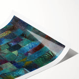 Modern Wall Art: Abstract Garden Scene Inspired by Paul Klee