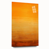 Abstract strokes wall art design in acrylic glass, showcasing vibrant colors and fluid shapes, displayed from a side view without pins, ideal for modern decor.
