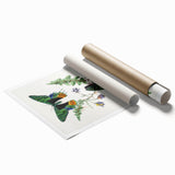 Romanticism Art: Vibrant Butterfly Illustration Canvas Print