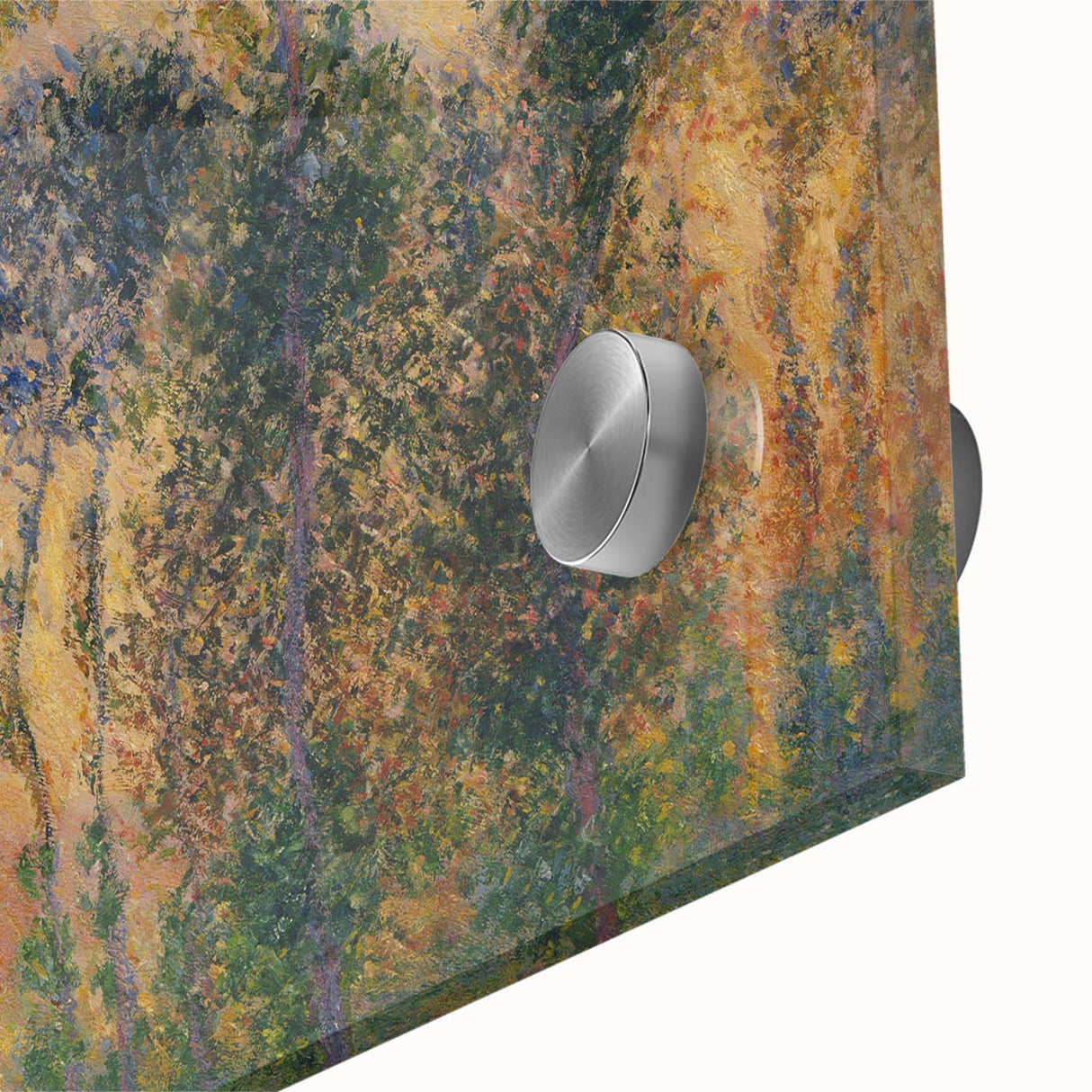 Impressionist Sunrise - Monet's Poplars at Giverny, Elegant Framed Print