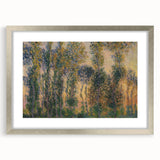 Impressionist Sunrise - Monet's Poplars at Giverny, Elegant Framed Print