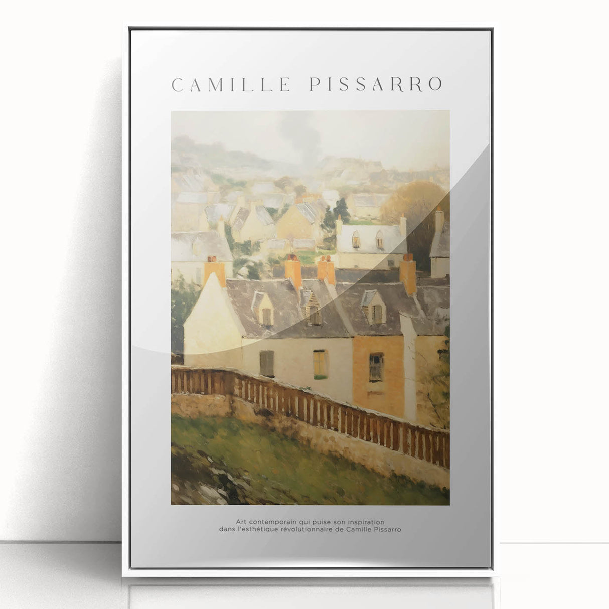 Art Deco poster featuring a geometric pattern in black and gold on a white acrylic frame, suitable for nursery wall decor.