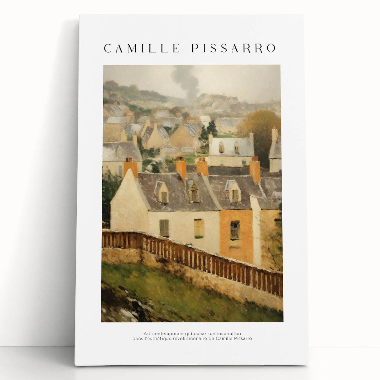 Large black and white canvas of a street scene in minimalist style, ideal for kitchen wall art or bedroom ambiance.
