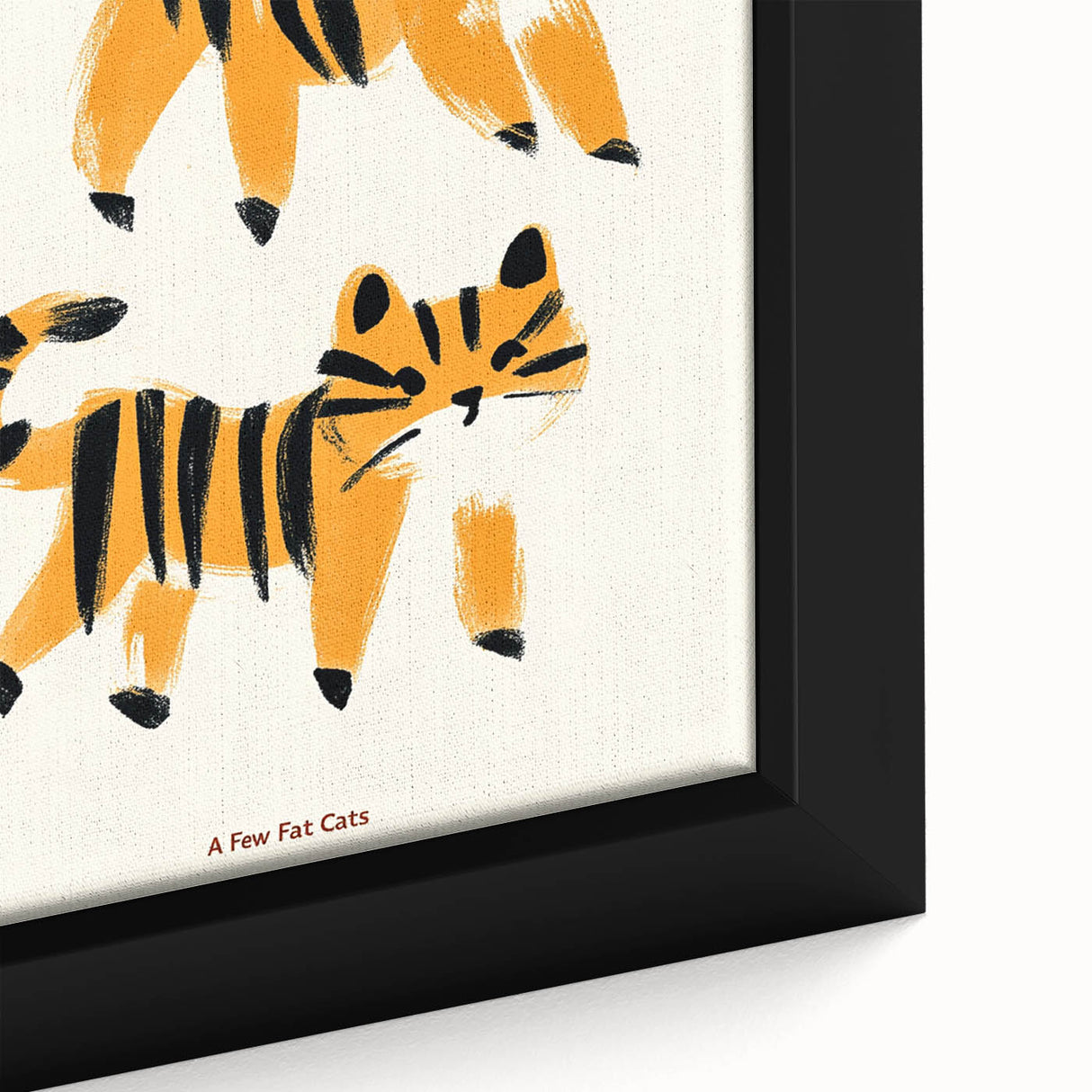 Playful Orange Cats – Boys Room Wall Art for Animal Lovers