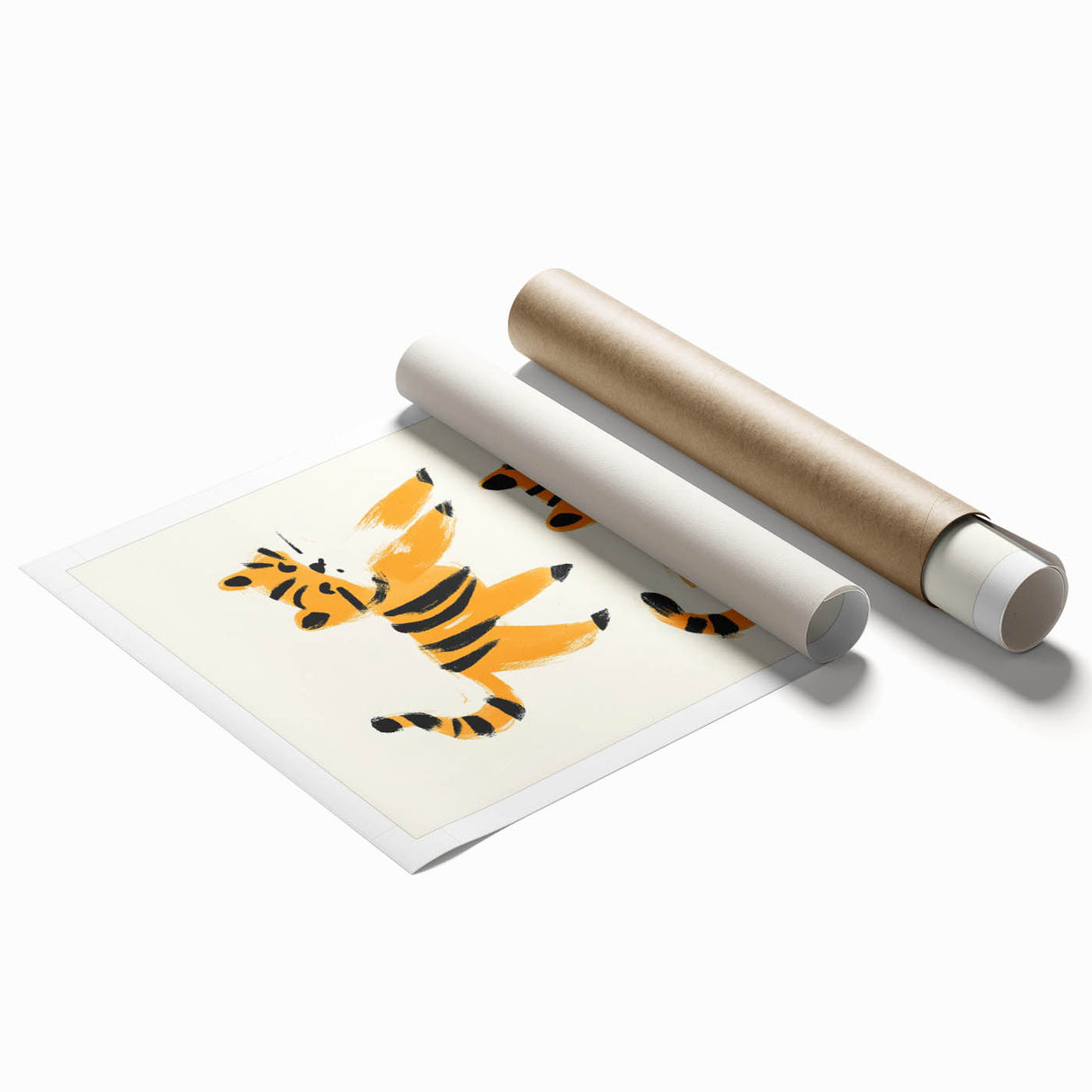 Playful Orange Cats – Boys Room Wall Art for Animal Lovers