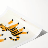 Playful Orange Cats – Boys Room Wall Art for Animal Lovers