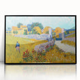 Large abstract wall art print in mid-century modernist style.