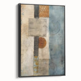 Framed canvas wall art showcasing abstract strokes in black and white, set against a minimalist background. Ideal for modern home decor and artistic spaces.