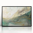 Framed abstract strokes wall art in black acrylic, showcasing a modern design with fluid lines and dynamic shapes, perfect for contemporary decor.
