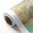 Abstract wall art print featuring colorful strokes in vibrant hues, elegantly rolled in a protective tube, perfect for modern home decor. Ideal for enhancing artistic spaces.