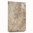 Abstract strokes wall art design displayed in a side view with acrylic glass and stylish pins, showcasing vibrant colors and modern aesthetics, perfect for contemporary decor.