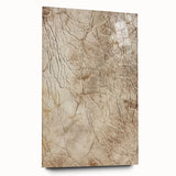 Abstract wall art featuring vibrant strokes in bold colors, displayed in a sleek acrylic glass frame, showcasing a modern aesthetic for contemporary decor.