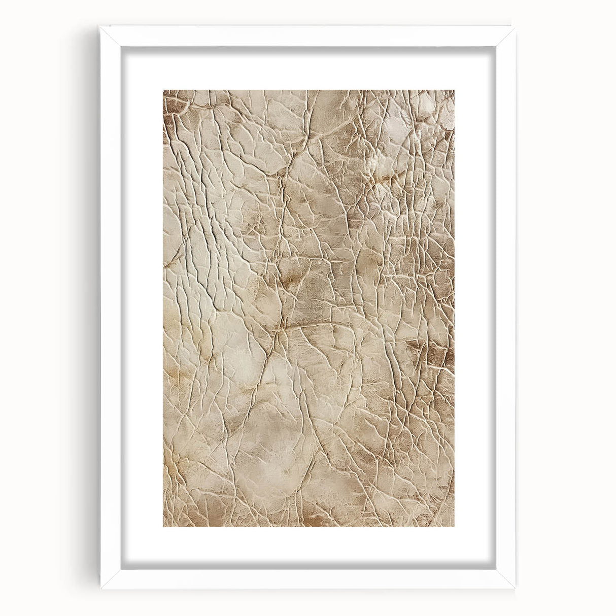 Abstract strokes wall art framed in white with a mat, showcasing vibrant colors and dynamic designs, perfect for modern home decor and artistic expression.