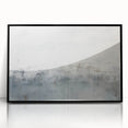 Framed abstract wall art featuring dynamic black strokes on a white background, enhancing modern decor with a sleek acrylic finish and stylish design.