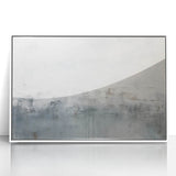 Framed abstract strokes wall art in white and pastel colors, offering a modern design that enhances contemporary home decor, perfect for living rooms and offices.