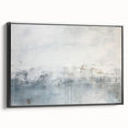 Framed wall art featuring abstract strokes in black and white, showcasing a modern design with a sleek side view, perfect for contemporary home decor.