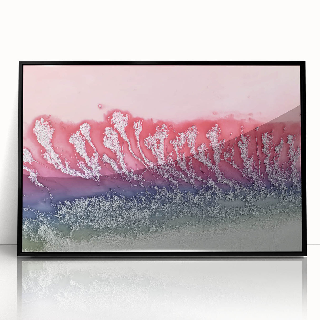 Abstract Office Wall Art – Red & Blue Gradient Canvas Print