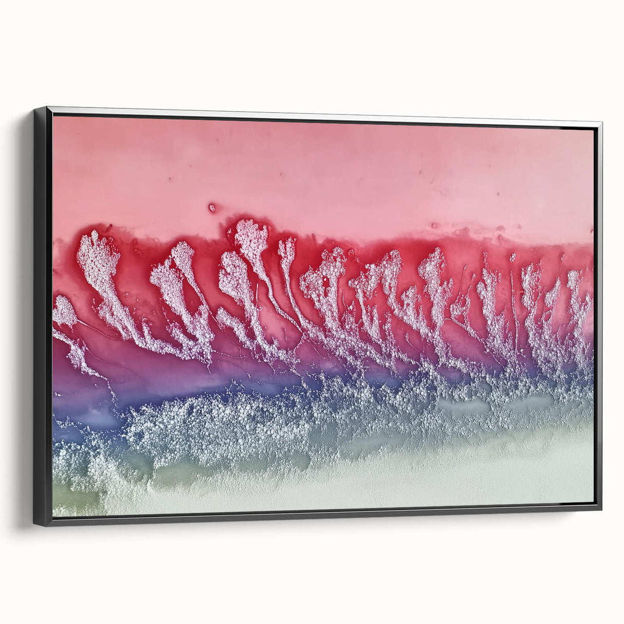 Abstract Office Wall Art – Red & Blue Gradient Canvas Print