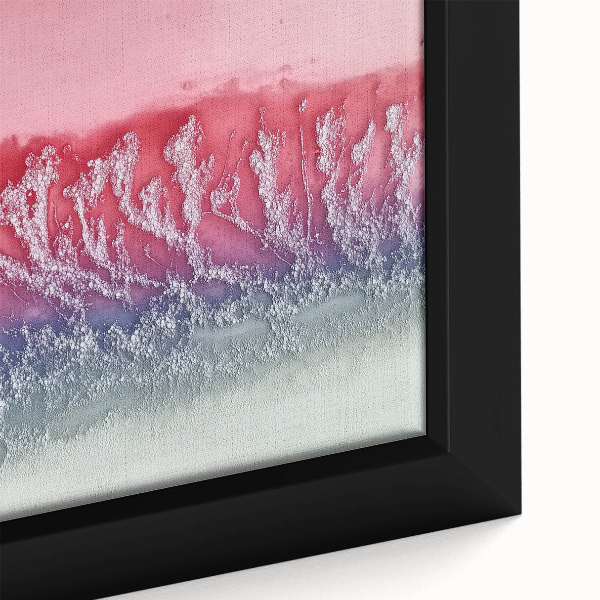 Abstract Office Wall Art – Red & Blue Gradient Canvas Print