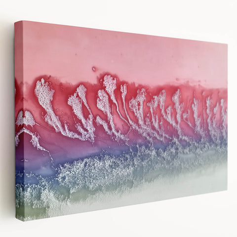 Abstract Office Wall Art – Red & Blue Gradient Canvas Print