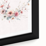 Girls Room Wall Art - Elegant Floral Botanical Kids Room Print