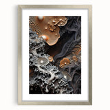 Extra large abstract art print featuring textured, colorful swirls on canvas, ideal for living room decor.