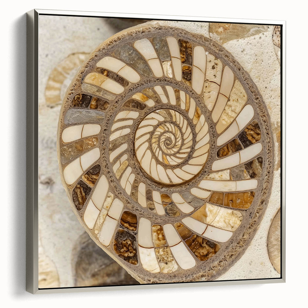 Landscape art painting featuring a close-up of natural elements in vibrant colors on a framed canvas.