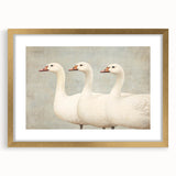 Vintage Geese Nursery Wall Art - Framed Baby Art Prints
