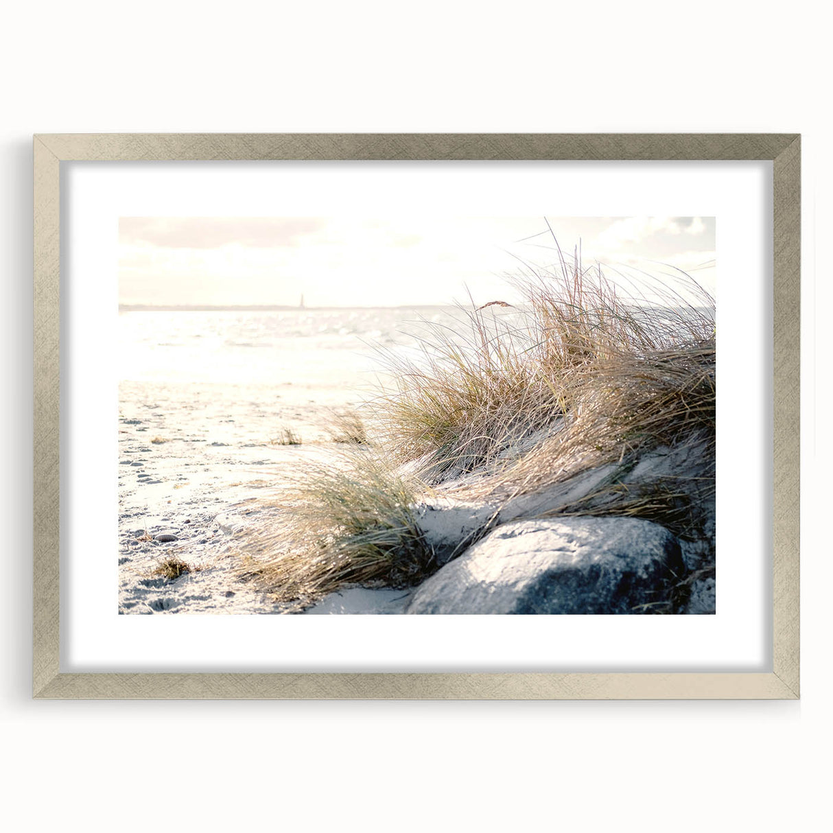 Textured abstract art print in earthy tones on a framed canvas, ideal for modern bedroom ambiance.