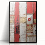 Framed acrylic wall art featuring abstract strokes in black, showcasing fluid shapes and rich textures, perfect for modern home decor. Ideal for adding sophistication to any living space.